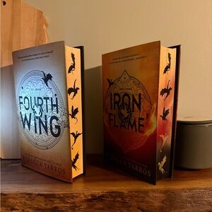 Fourth Wing and Iron Flame - custom sprayed edges.